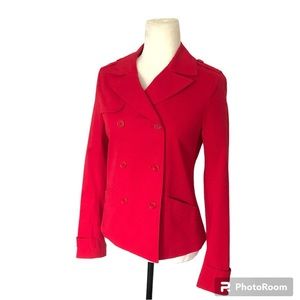 Theory Jacket Red Double Button Blazer Women’s